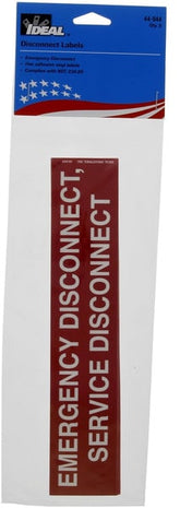 44-944 - Nec Emer Disc Label